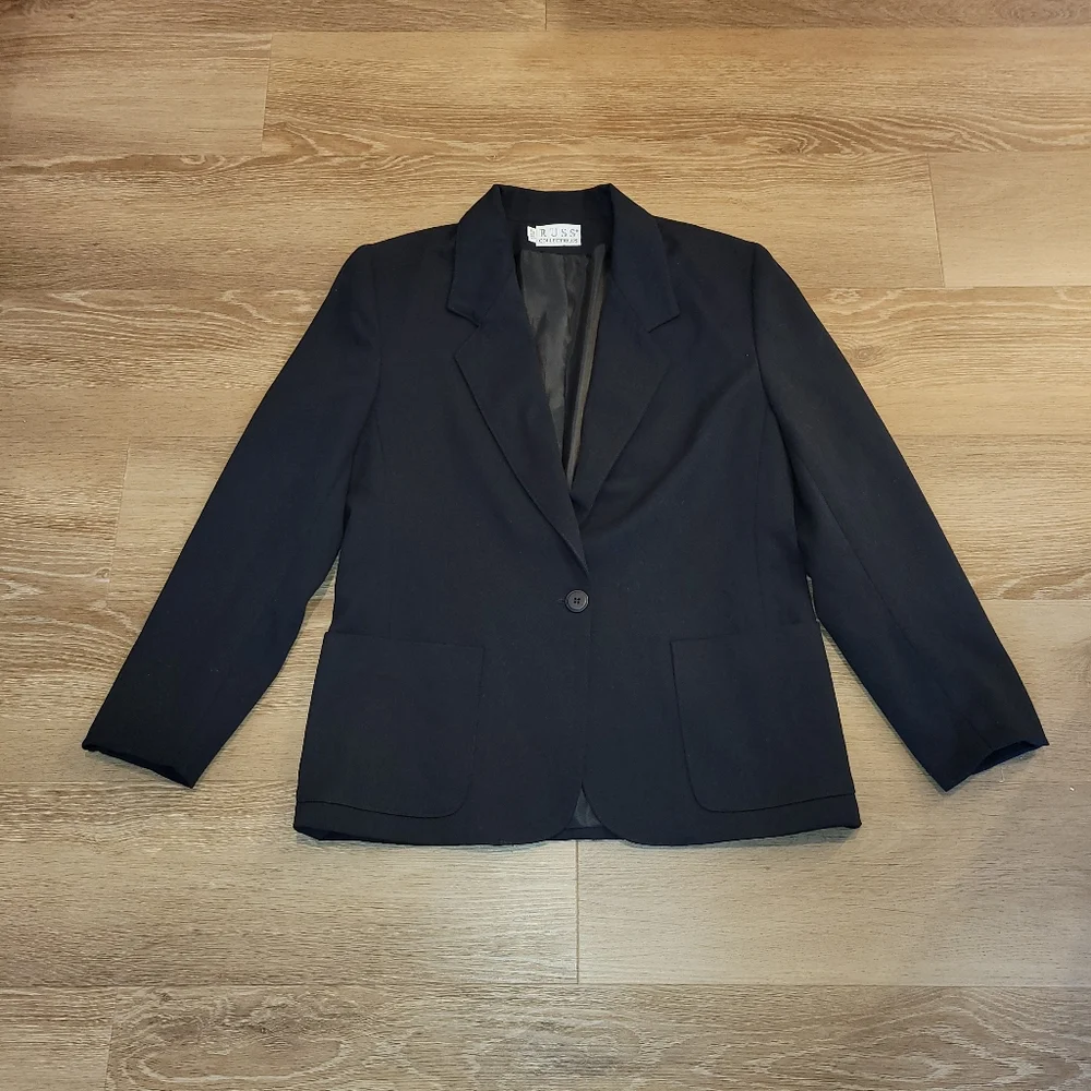 Russ Black Women’s Blazer Size 8 Vintage